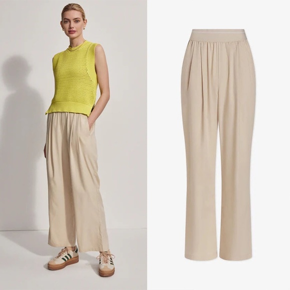 Varley Pants - VARLEY | Athleisure Soft Riggs Loose Fit Pants 27" in Oyster Grey | Size Small